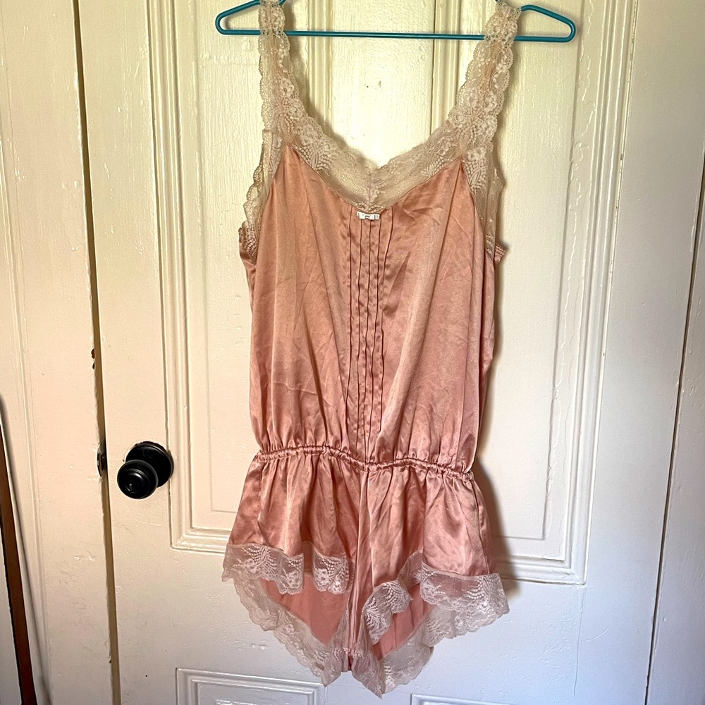 Victorias Secret satin romper size L